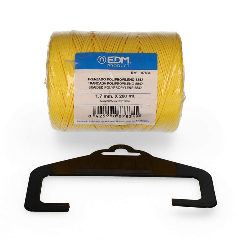 Braided Polypropylene Spool 8842 200M Yellow Edm