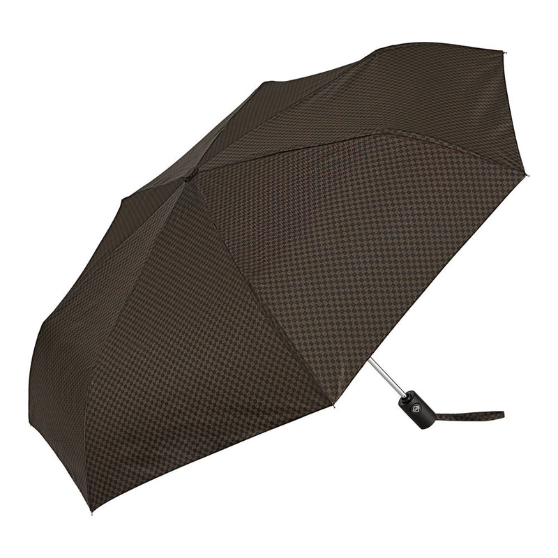 Mini Umbrella Automatic Opening and Closing 7 Ribs Ø94Cm Pongee Black Straight Handle Weather Assorted Colors / Models