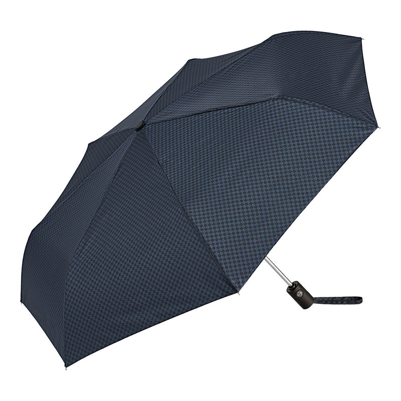 Mini Umbrella Automatic Opening and Closing 7 Ribs Ø94Cm Pongee Black Straight Handle Weather Assorted Colors / Models