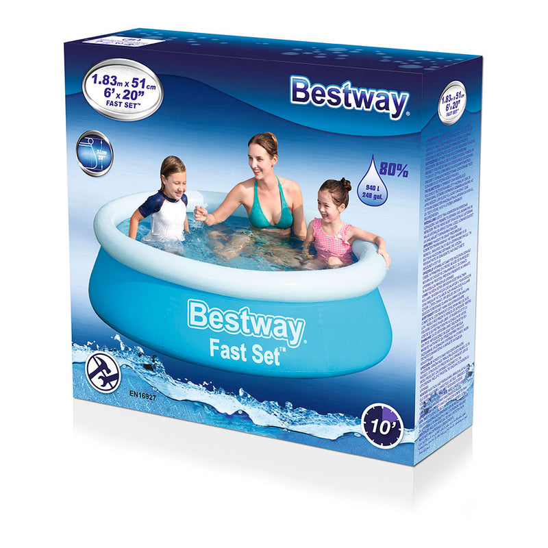 Piscina Modelo "Fast Set" Ø183X51Cm 940 L, Bestway