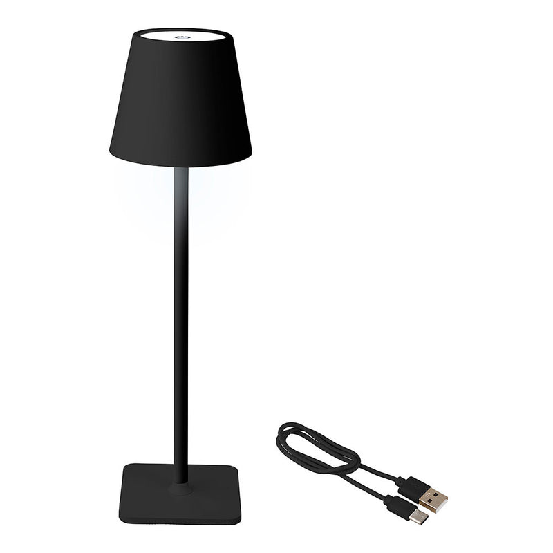 Lámpara Led De Mesa Color Negro  Para Exterior Y Interior 17Cm Regarcable 894376