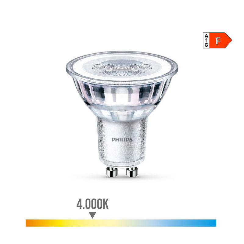 Bombilla Gu10 Led 4,6W 390Lm 4000K Luz Dia Ø5X5,4Cm Philips