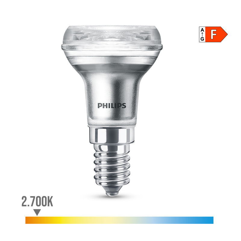 Bombilla Reflectora Led Cla 36D 1,8W  R39, 150Im E14 2700K, Philips