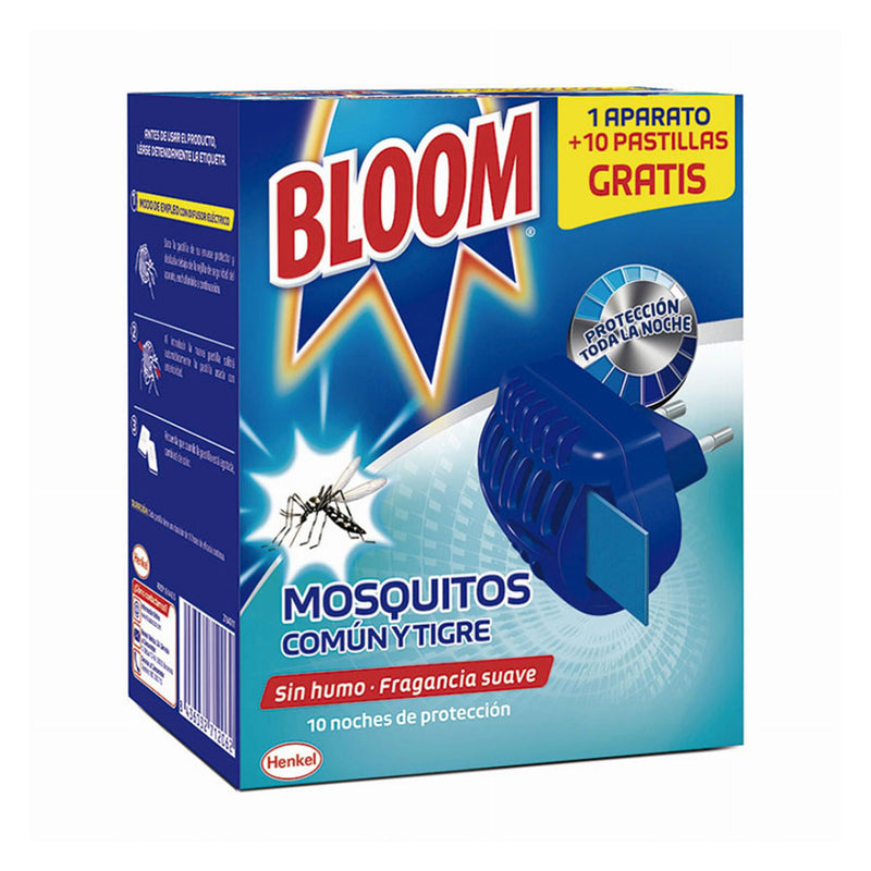 Insect Bloom Aparato+10 Pastillas Mosquitos Común Y Tigre