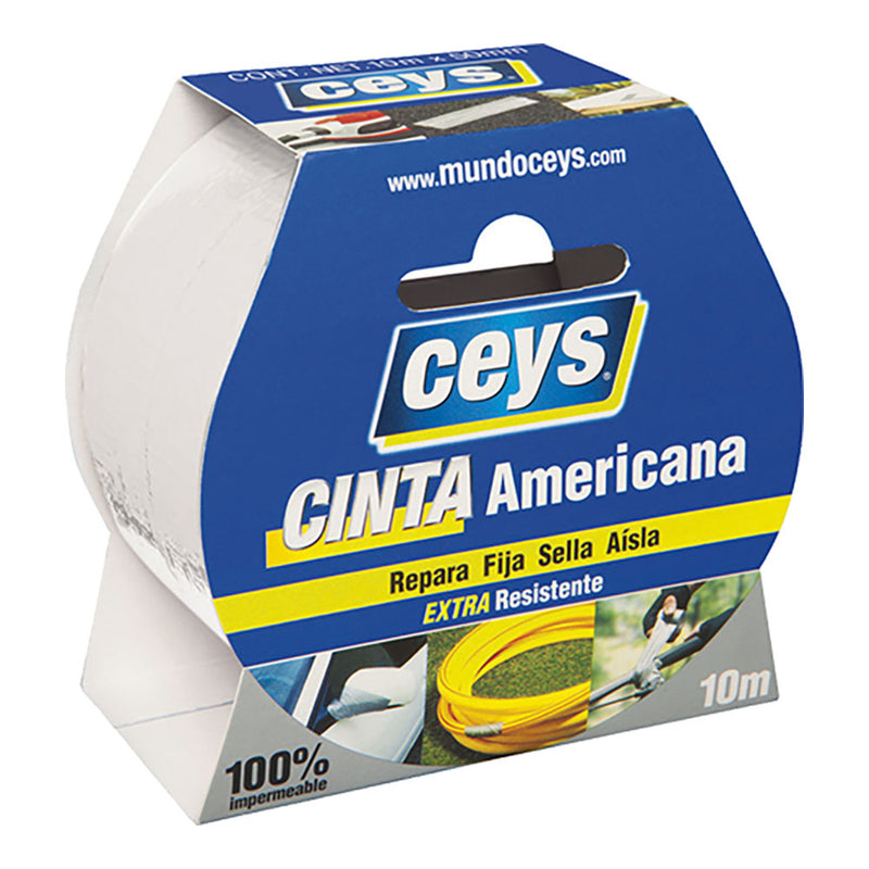 Ceys Cinta Americana Blanca Rollo 10M X 50Mm, 507650