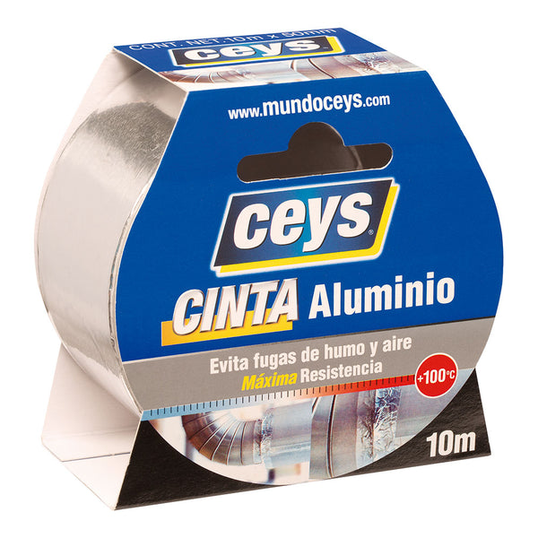 Ceys Cinta Aluminio Rollo 10M X 50Mm, 507616