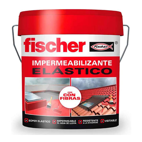 Impermeabilizante 15L Gris Con Fibras 547154 Fischer