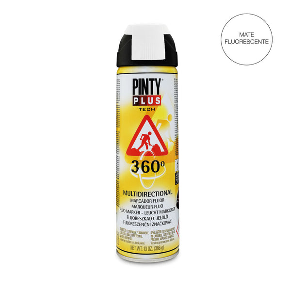 Pintura En Spray Pintyplus Tech 650Cc Marcador 360° Blanco T101