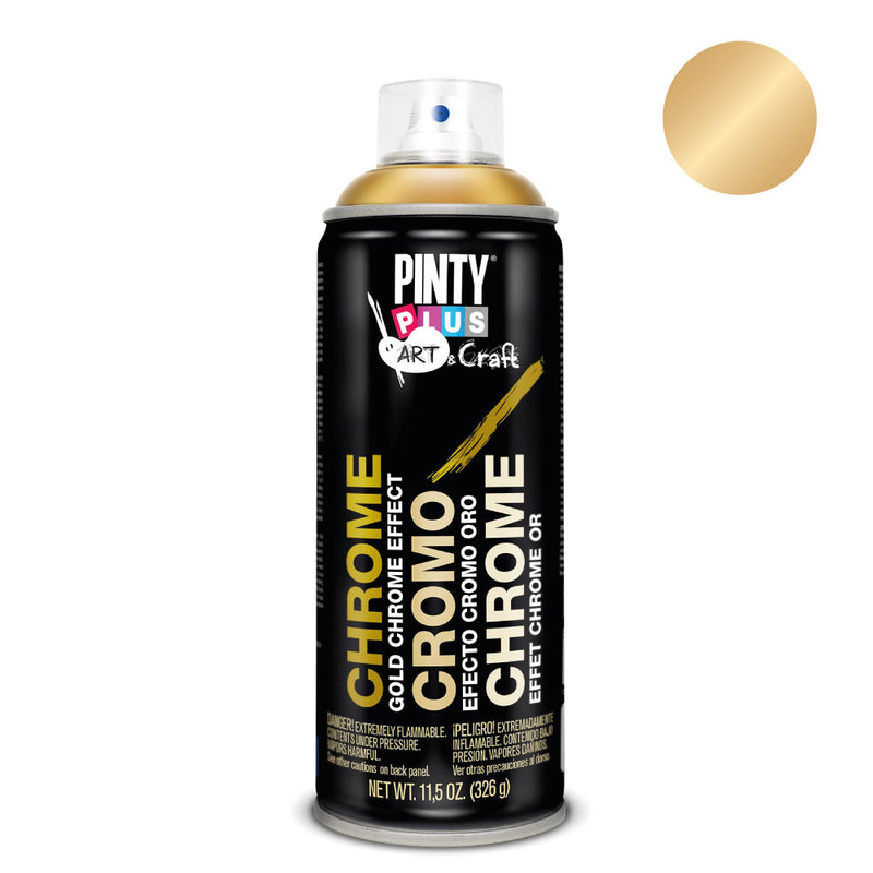 Pintura En Spray Pintyplus Art & Craft 52Cc Efecto Cromo Oro C151