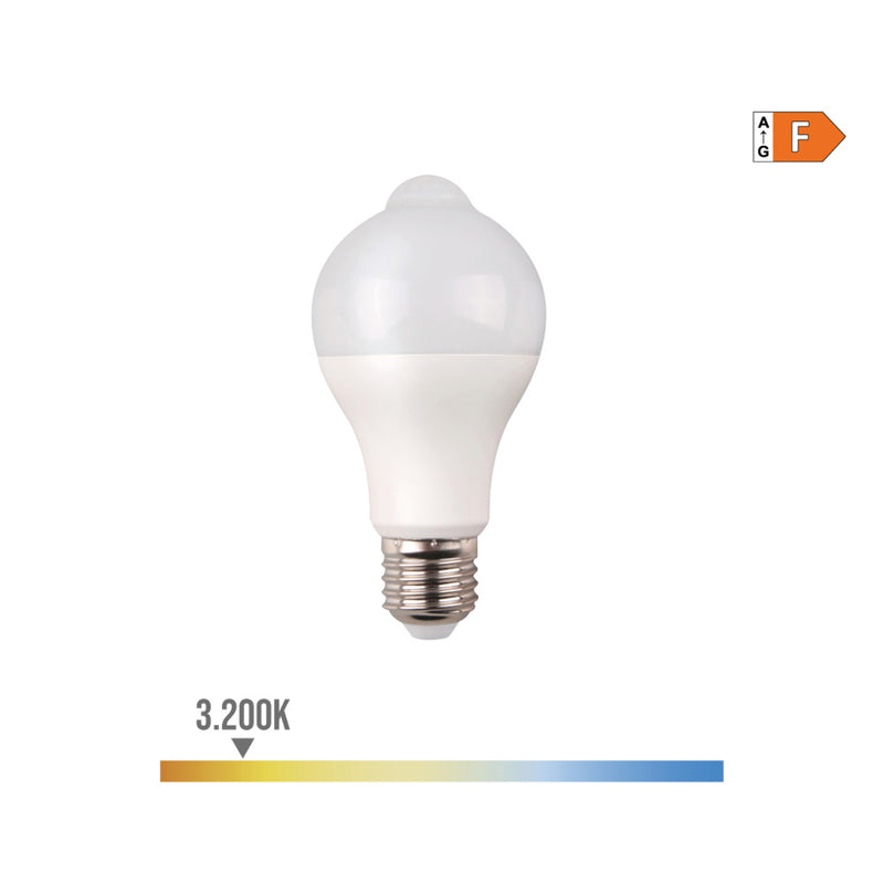 Bombilla Standard Led Con "Sensor  Crepuscular" E27 12W 1154Lm 3200K Luz Calida Ø60X110Mm Edm