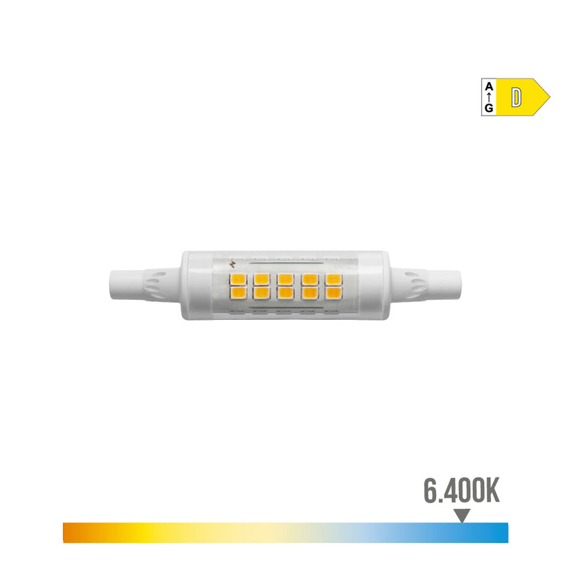 Bombilla Lineal Led 78Mm R7S 5,5W 800Lm 6400K Luz Fria Ø1,6X7,8Cm Edm