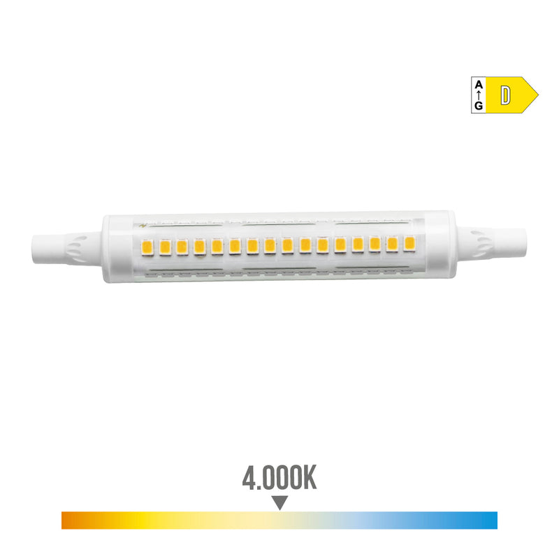 Bombilla Lineal Led 118Mm R7S 9W 1250Lm 4000K Luz Dia Ø1,6X11,8Cm Edm