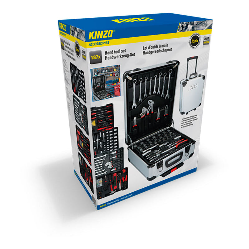 187 Pcs Tool and Accessory Set on Trolley