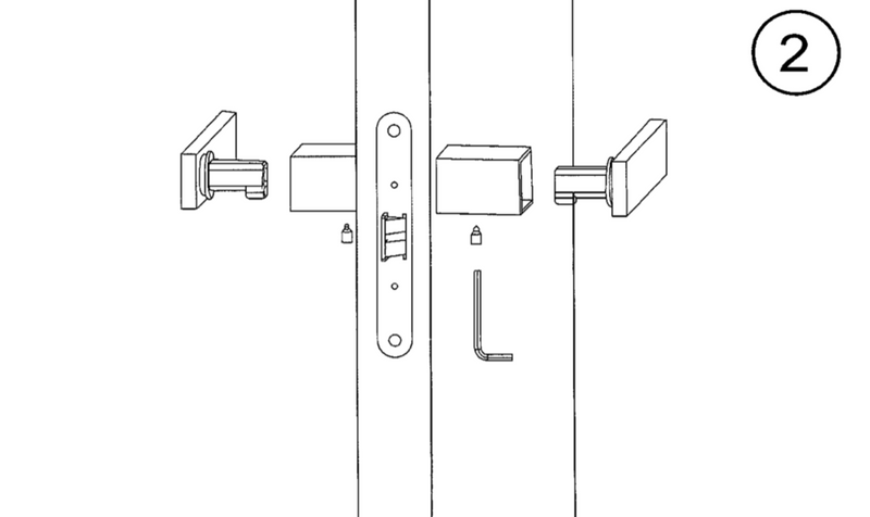 Plano 2 para instalar roseta rectangular