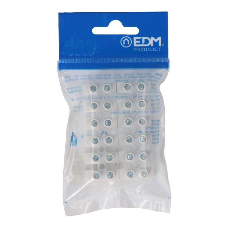 Regleta De Conexion 10Mm, Homologada Blanca (Envasada) Edm