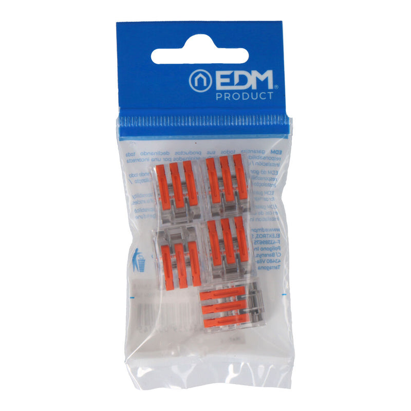 Conector Empalme 3 Tomas De 0,75A 2,5Mm (Envasado 5 Unid,)