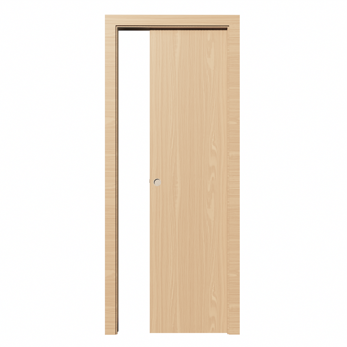 Puerta laminada LISA corredera ciega 2030x825x35mm acabado roble ocaña Incluye KIT