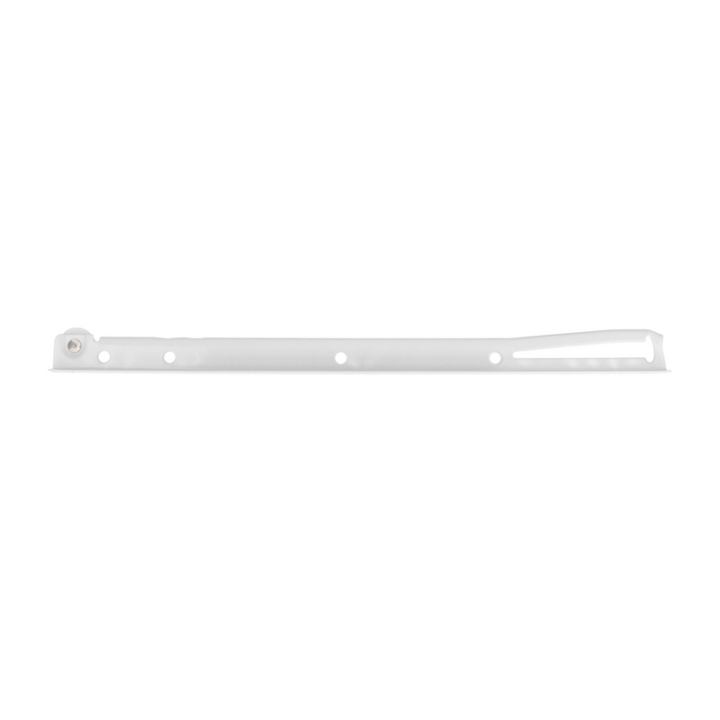 2 white guides with wheels for 550x37mm drawer, 18kg resistance