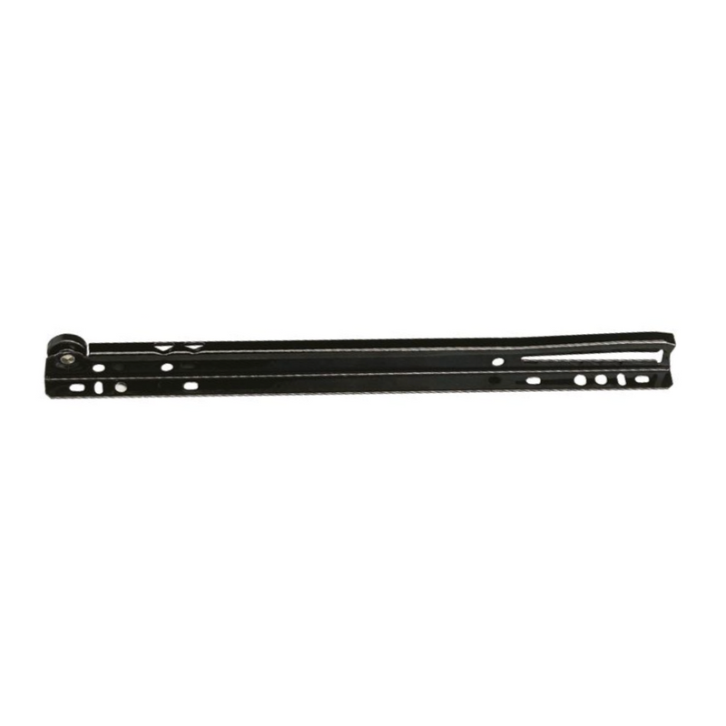 2 black guides with wheels for 450x37mm drawer, 18kg resistance