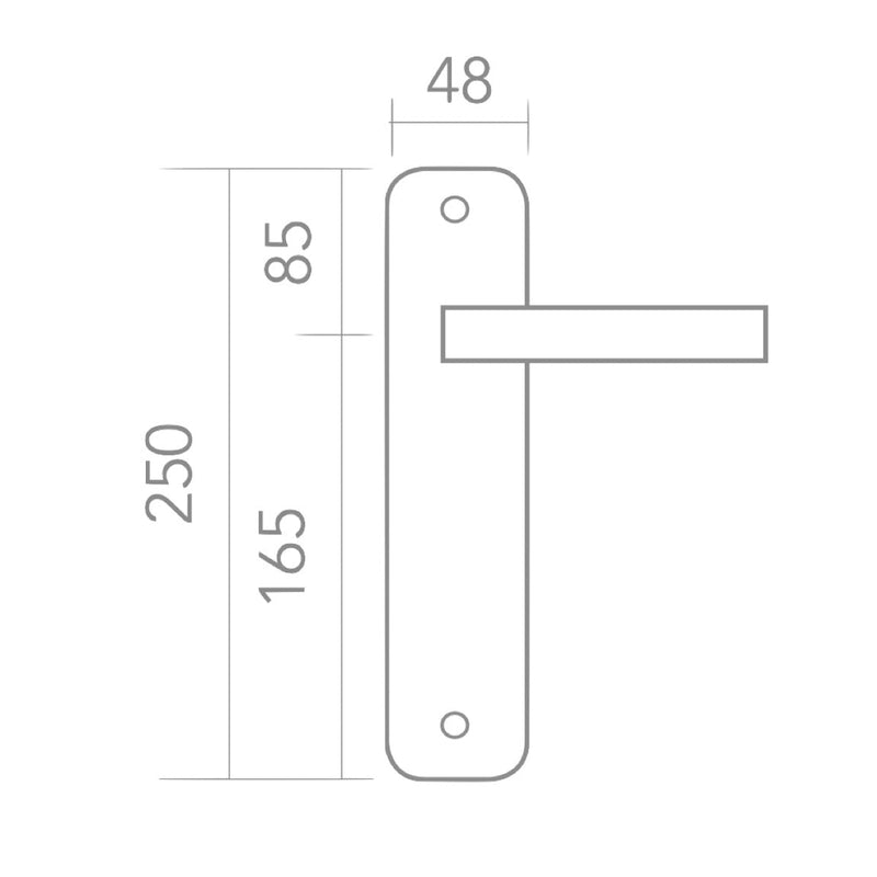 Puxador Zamak modelo '130' com placa oval com acabamento em couro para portas 