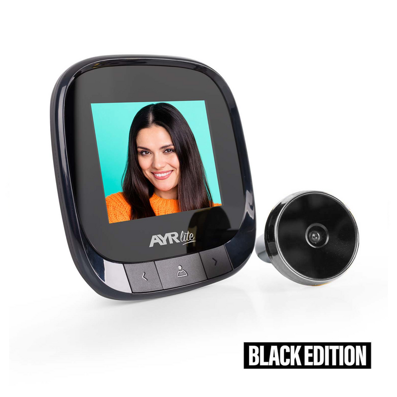 Mirilla digital LITE 9001 negro/cromo con pantalla de 2,4"