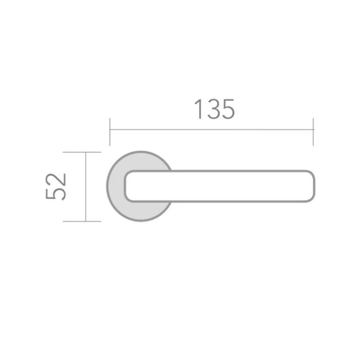 Manilla roseta redonda en Zamak RS-510 cuero