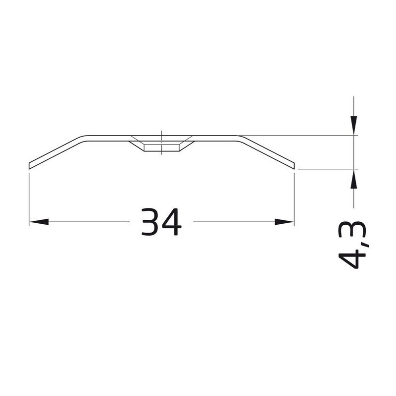 Piscamento de latão liso adesivo dourado 720x34mm para piso