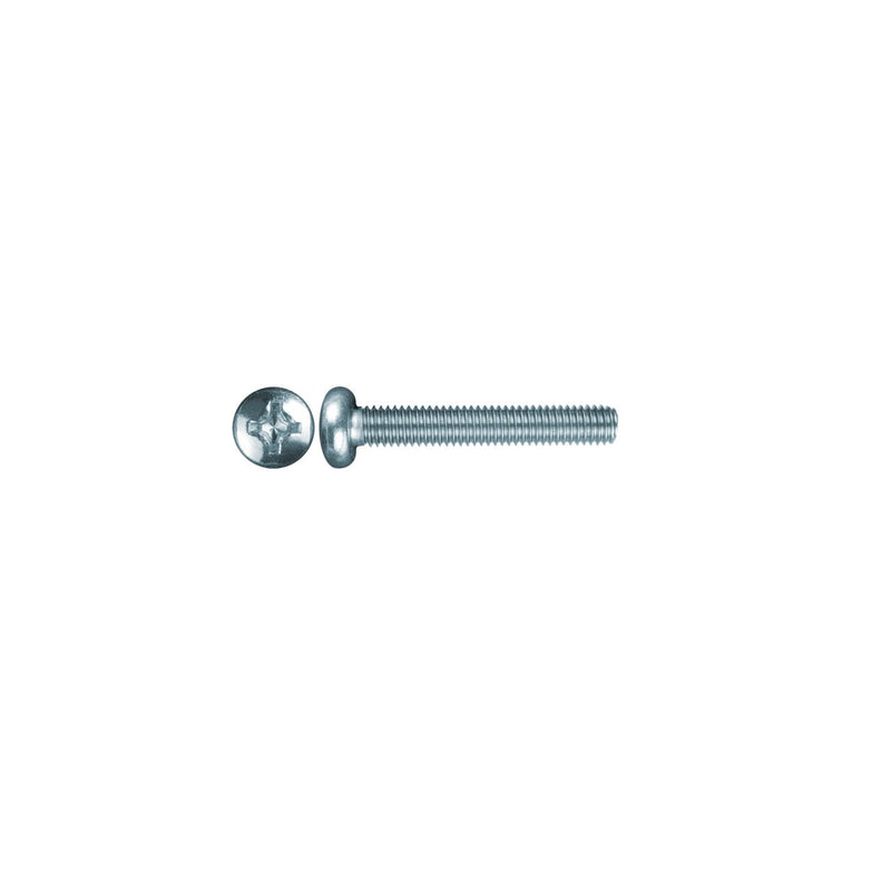 Box of 50 DIN 7985 metric 6x16 steel screws with round cross head