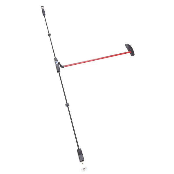 Antipánico Tesa Universal 900mm 2-3 puntos de sobreponer roja para cualquier tipo de puerta