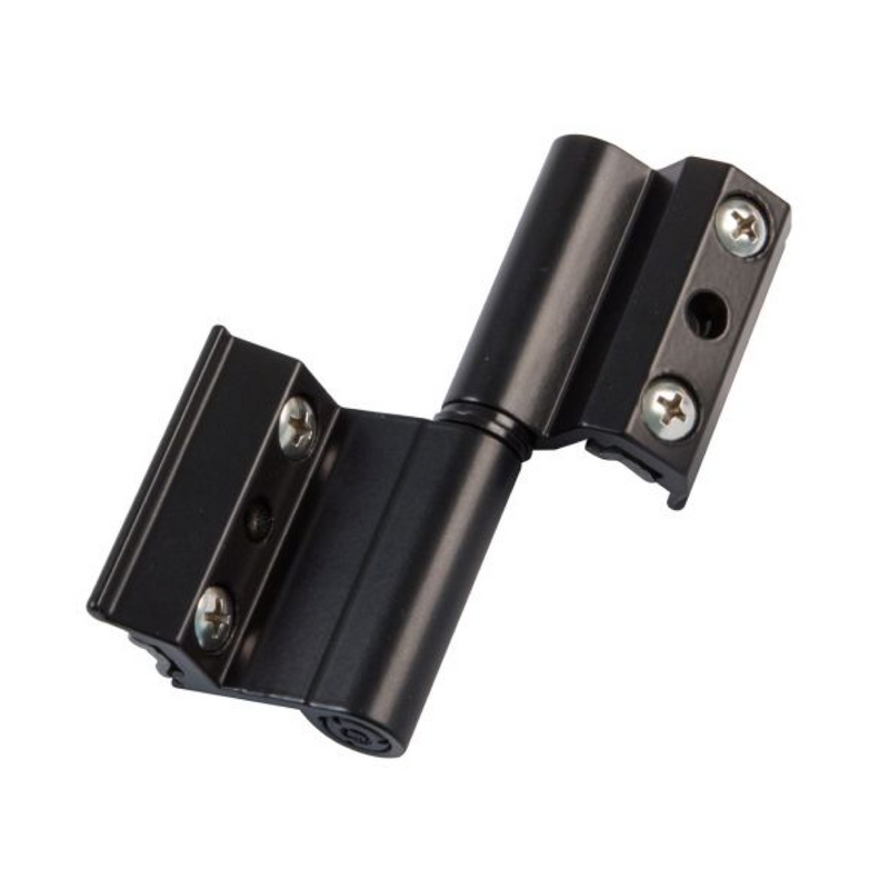 Black aluminum hinge for Europrofile opening windows