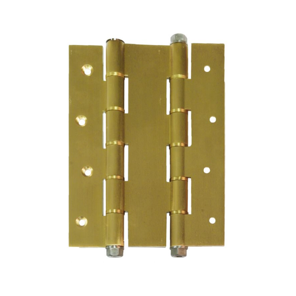 Double action swing hinge on square edge gold finish 180x133mm