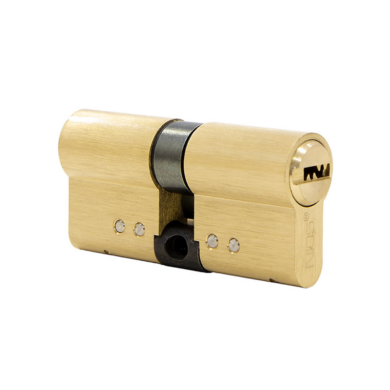 High security brass cylinder lock 30x30 with long cam for doors 