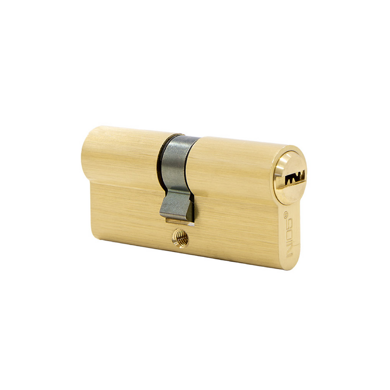 Medium security brass cylinder lock 30x30 with long cam for doors 