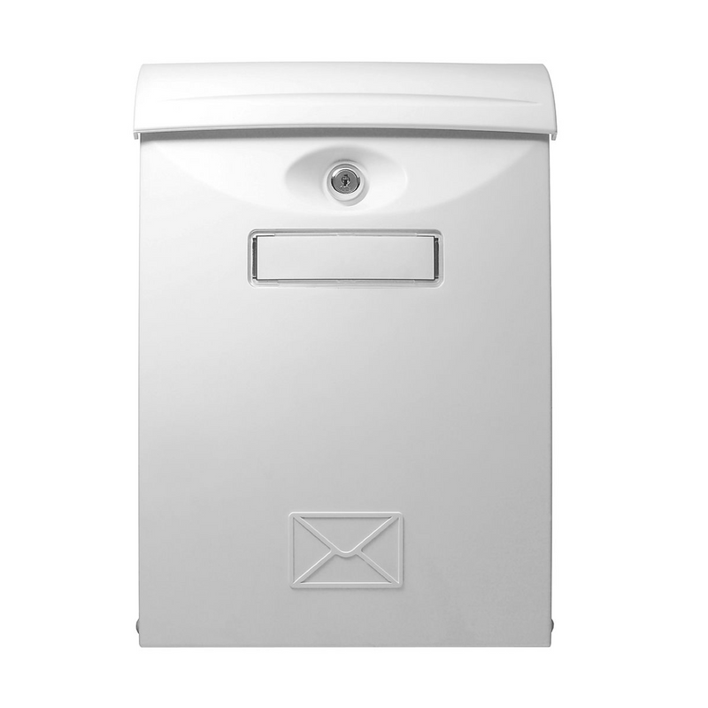 345x205x105mm Outdoor Wall Mounted Easy Install White Plastic Mailbox