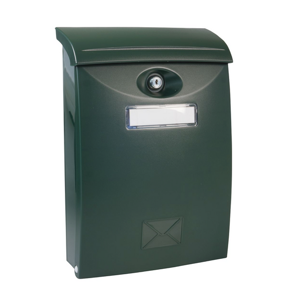 345x205x105mm Outdoor Wall Mounted Easy Install Green Plastic Mailbox