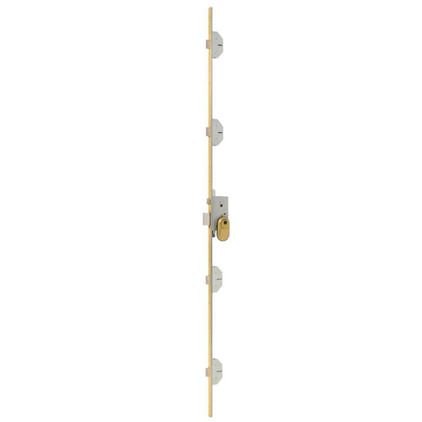 Cerradura de 5 puntos MCM modelo 1801 23mm de frente distancia cerradura 65 en dorado