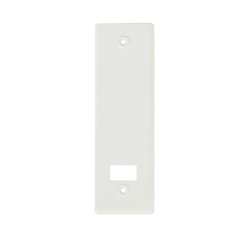 Embellecedor para recogedor de persiana de aluminio blanco de 222x65mm