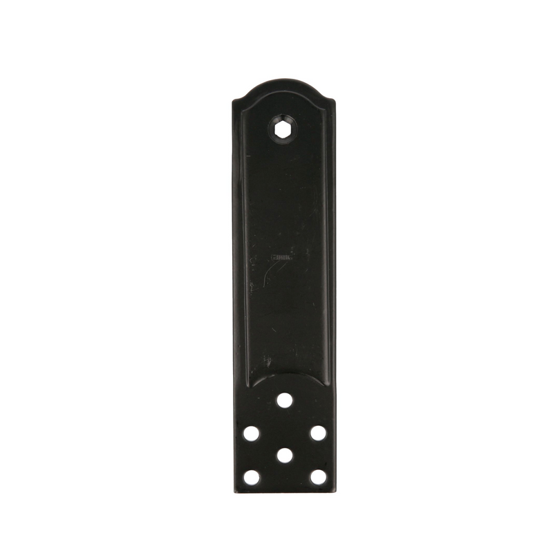 Placa horizontal negra de 245mm de refuerzo para contraventanas