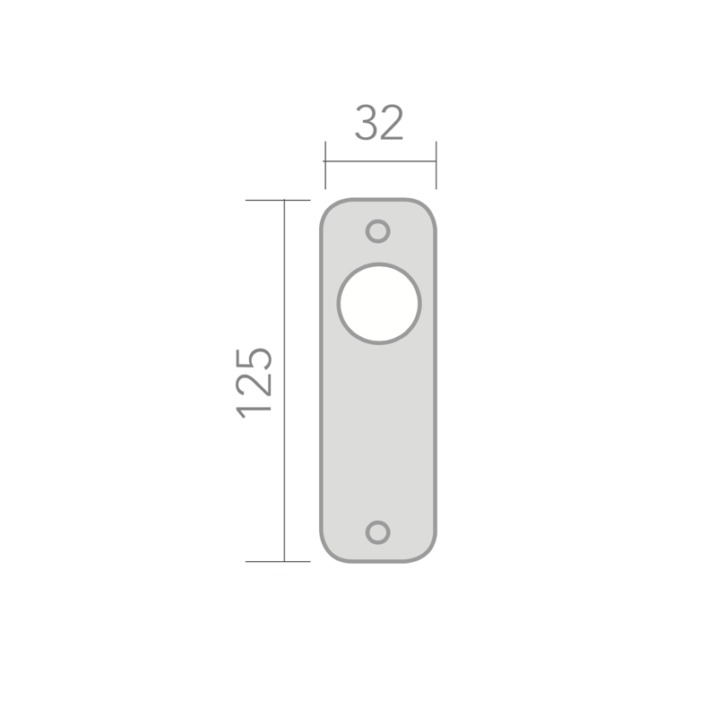 Medidas de Pomo dorado satinado modelo 1101 medidas 125x32 para puertas de armario