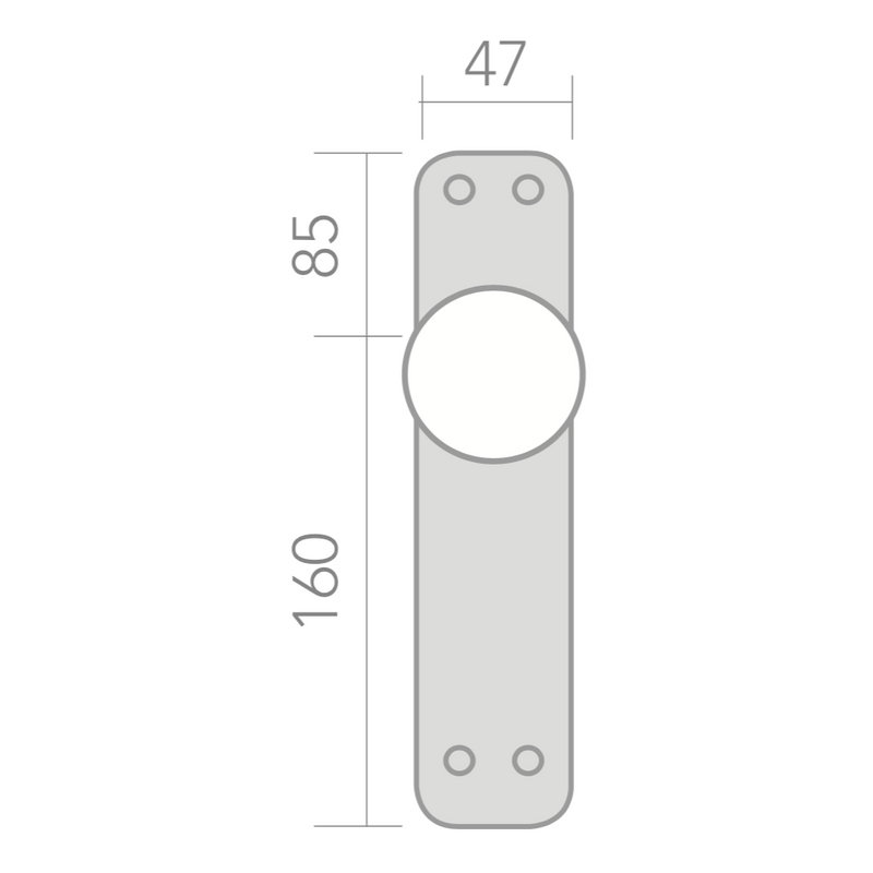 Manillón con pomo y placa curva en acabado dorado brillo modelo 1108 para puertas