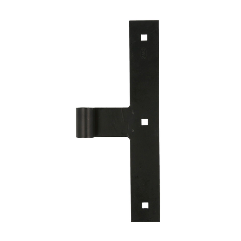 Gozne canto recto negro para eje central de la puerta forma de T para pernios de Ø14mm