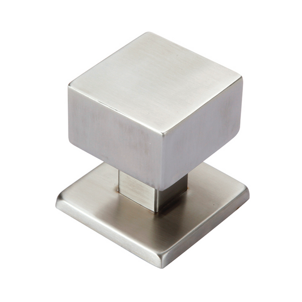 Stainless steel square door knob for entry doors 