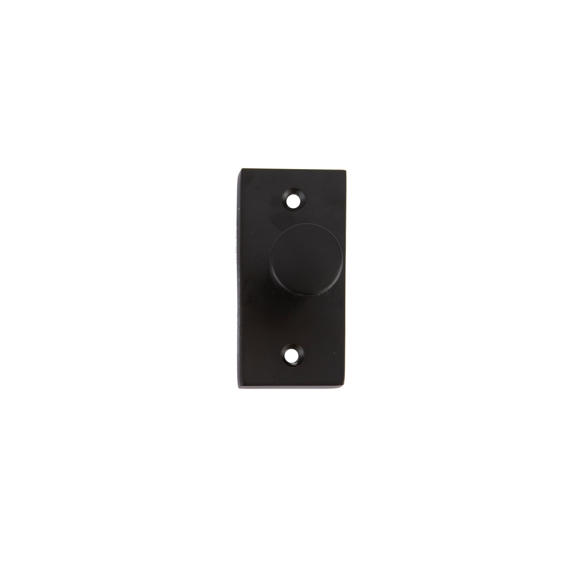 Pomo Rectangular acabado negro ideal para muebles y armarios de 65 x 30mm