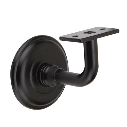 Suporte HANDRAIL preto para guarda-corpos de base reta