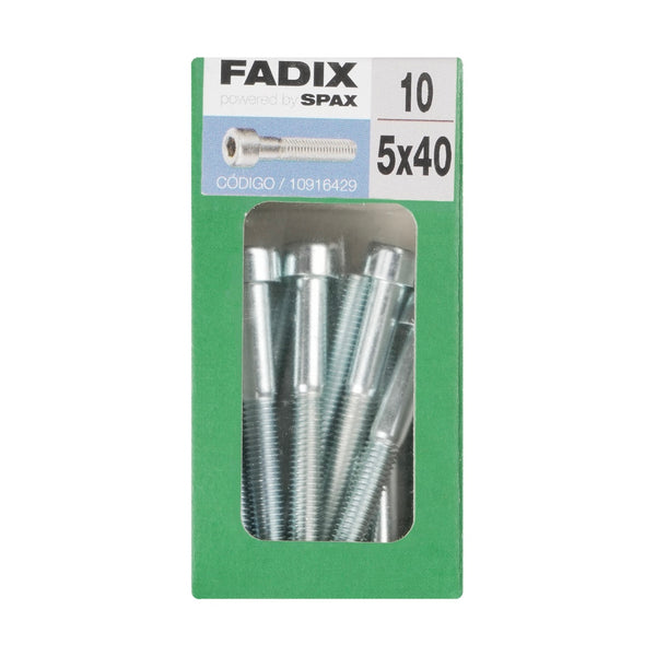 10 tornillos DIN 912 de M 5 x 40mm con cabeza cilíndrica para llave allen