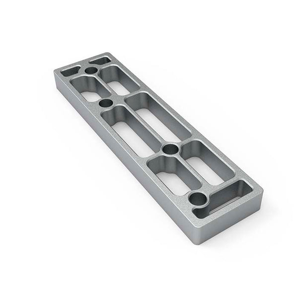 Calzo pequeño cromo mate de 10mm de altura para puente cerradero Int-Lock